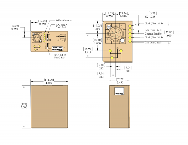 PB-2590-SMB-10.2 (BB-2590/U) Battery Drawing